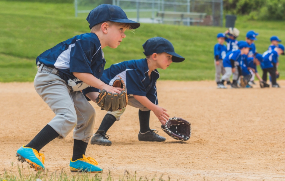 Little League players